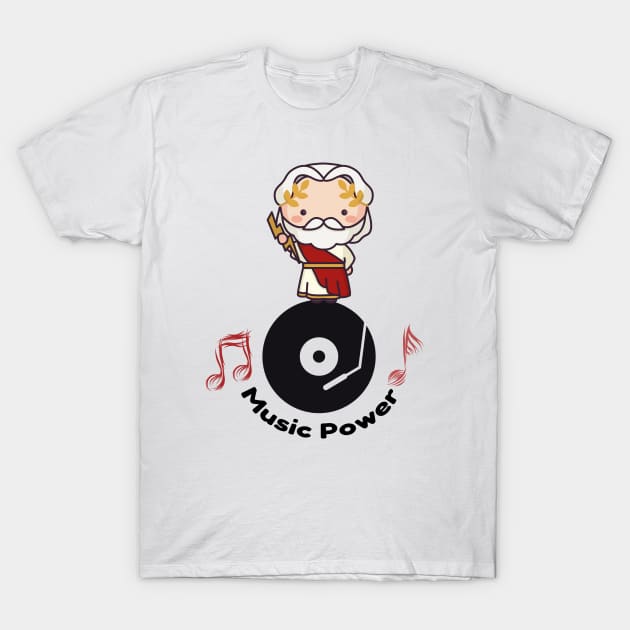 Music life power cool design T-Shirt by Midoart